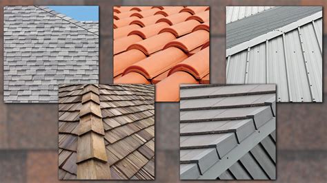 types of roof surfaces.